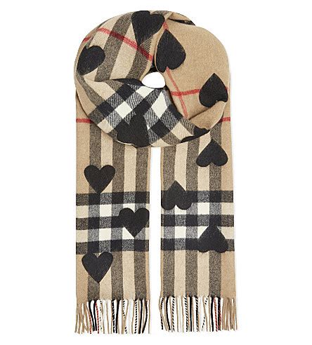 burberry black heart scarf|most popular Burberry scarf.